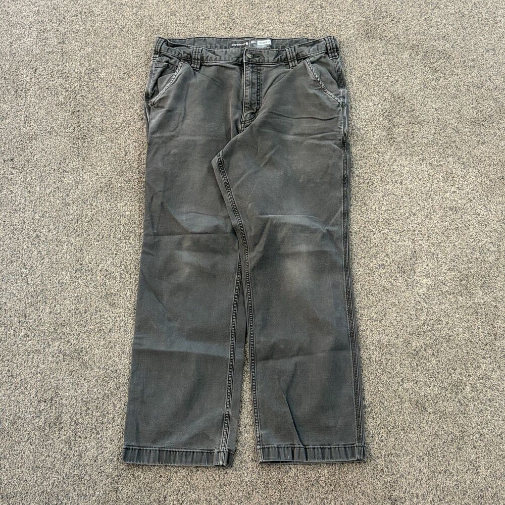 Carhartt Relaxed Fit Faded Grey Carpenter Pants Men's Size 33x28